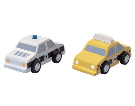 CITY TAXI & POLICE CAR